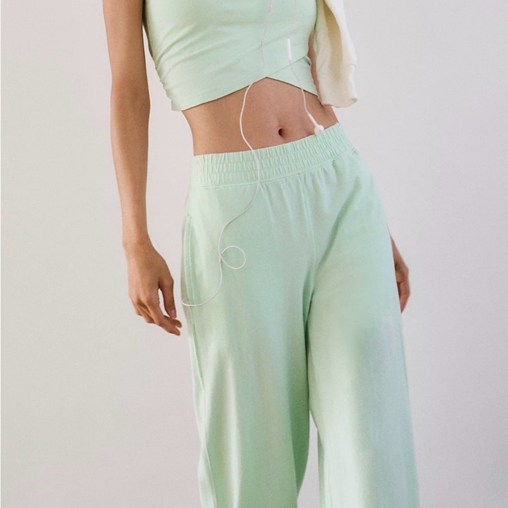 FP Movement by Free People Light Green Jumpsuit